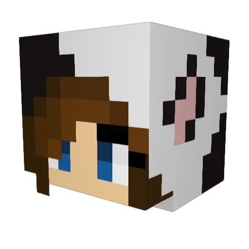 kaittttt Minecraft avatar head, 3D render