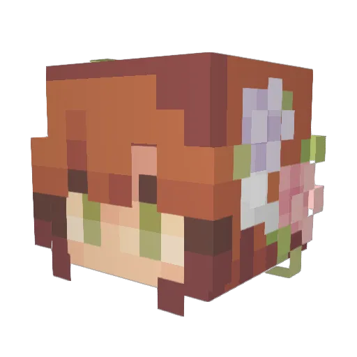 kaitxmarie Minecraft avatar head, 3D render