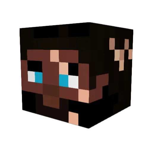 kaivez Minecraft avatar head, 3D render