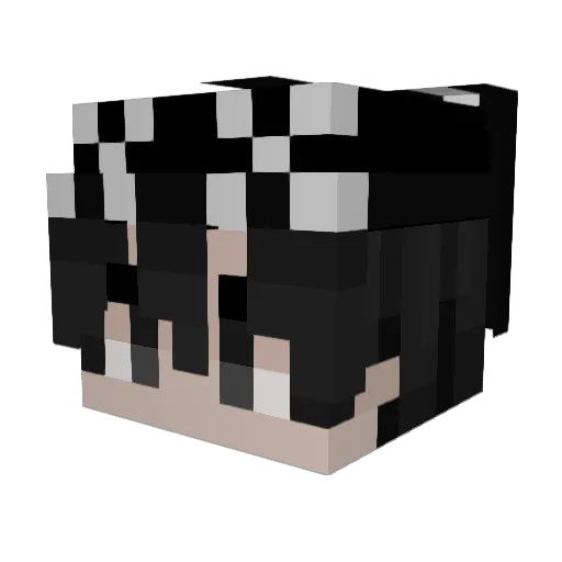 kaiwtff Minecraft avatar head, 3D render