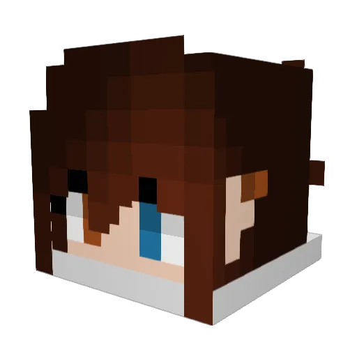 kaixaik413 Minecraft avatar head, 3D render