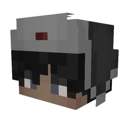 kaixrich Minecraft avatar head, 3D render