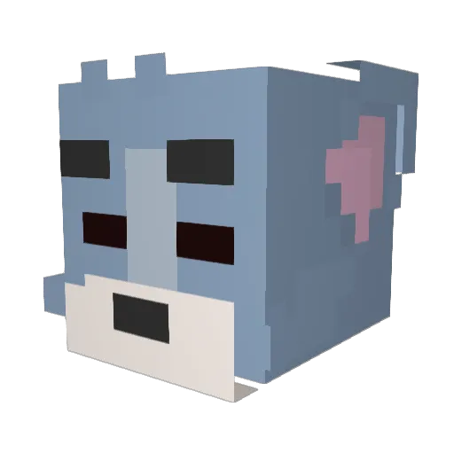kaiy4x Minecraft avatar head, 3D render