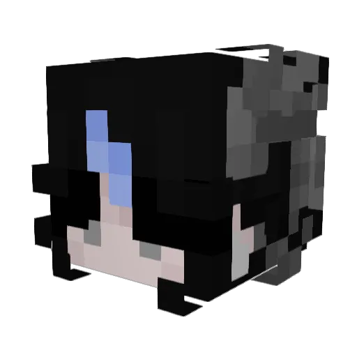 kaiyairy Minecraft avatar head, 3D render