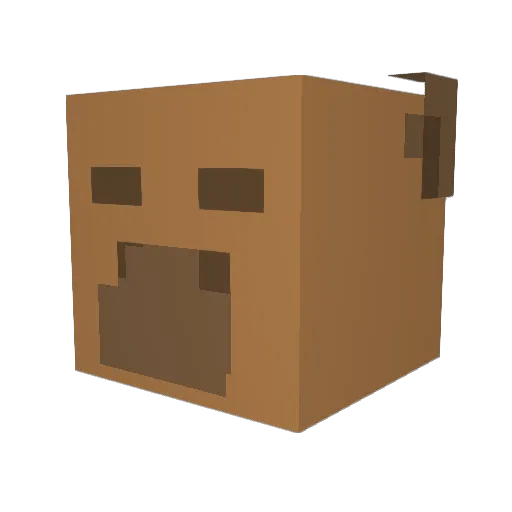 kaiyoppa Minecraft avatar head, 3D render