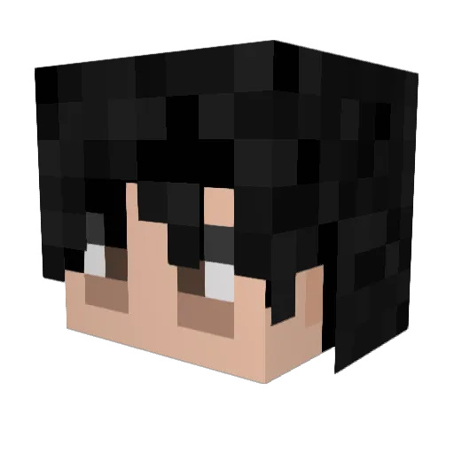 kaiyyaaa Minecraft avatar head, 3D render