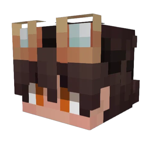 kaizeraMC Minecraft avatar head, 3D render