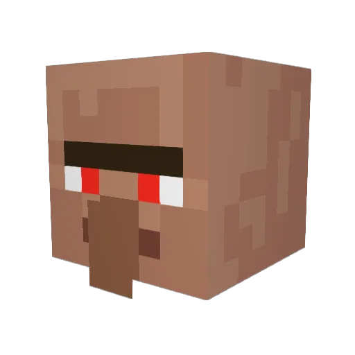kaizerruh Minecraft avatar head, 3D render