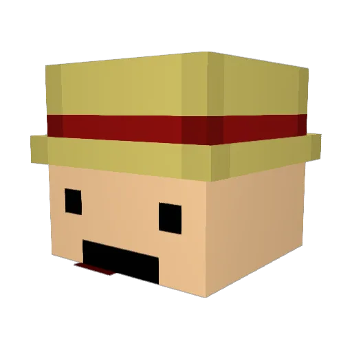 kaizu_lol Minecraft avatar head, 3D render