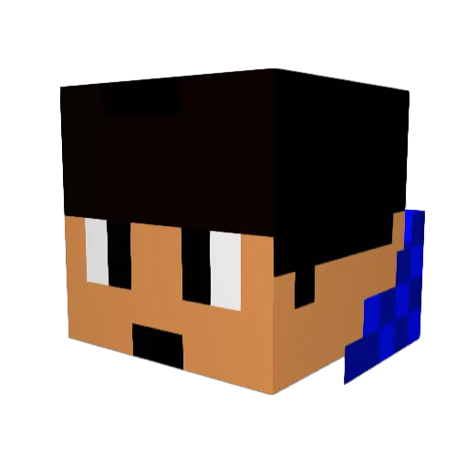 kaizx1237 Minecraft avatar head, 3D render