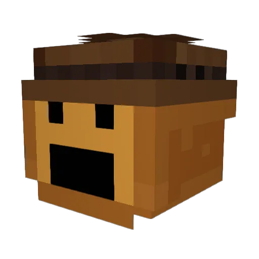 kajan1 Minecraft avatar head, 3D render