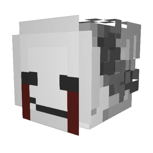 kajdaj Minecraft avatar head, 3D render