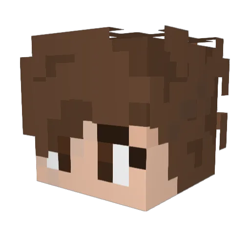 kajina487 Minecraft avatar head, 3D render