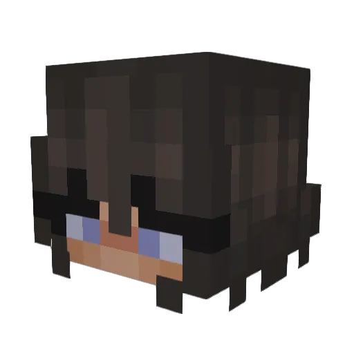 kajinni Minecraft avatar head, 3D render