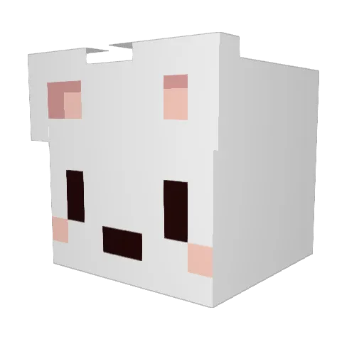 kajitsu_JP Minecraft avatar head, 3D render