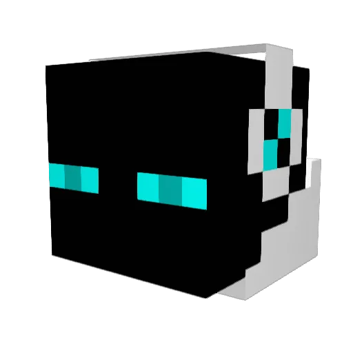 kajjitt Minecraft avatar head, 3D render