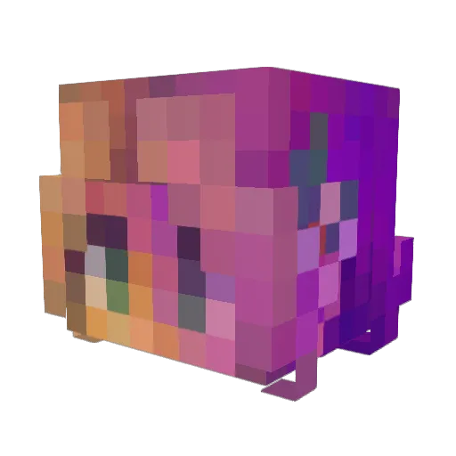 kajujuki Minecraft avatar head, 3D render