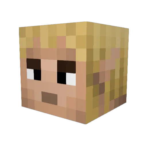 kajuki01 Minecraft avatar head, 3D render