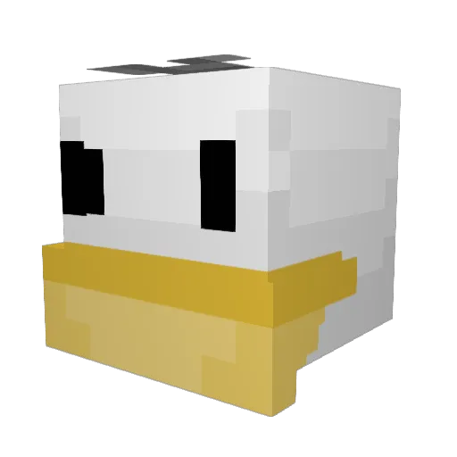 kajule Minecraft avatar head, 3D render