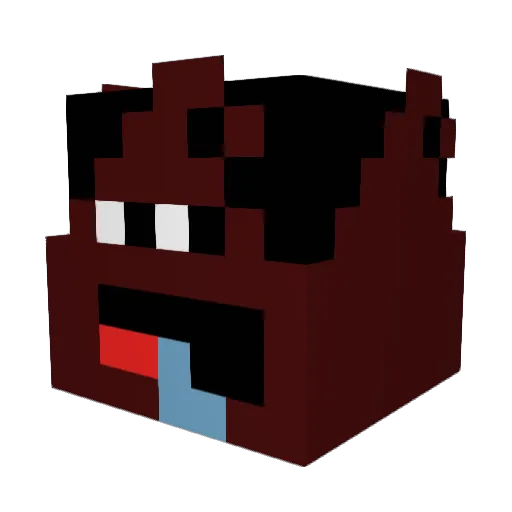 kakadapro Minecraft avatar head, 3D render