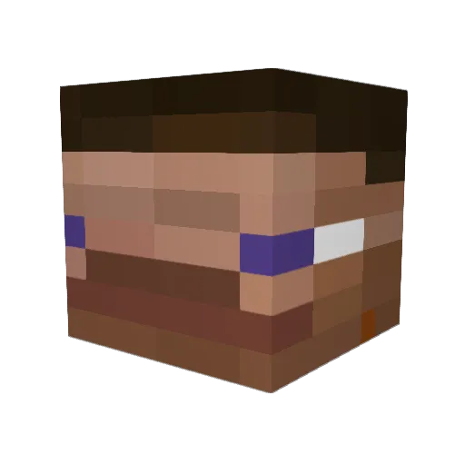 kakahuote Minecraft avatar head, 3D render