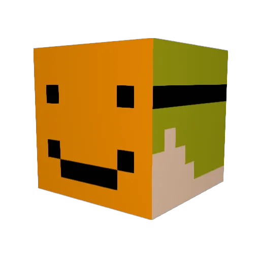 kakajmm Minecraft avatar head, 3D render