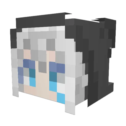 kakakaaakk Minecraft avatar head, 3D render