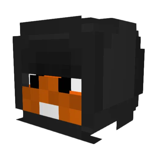 kakaman1 Minecraft avatar head, 3D render