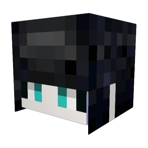 kakarichooo Minecraft avatar head, 3D render