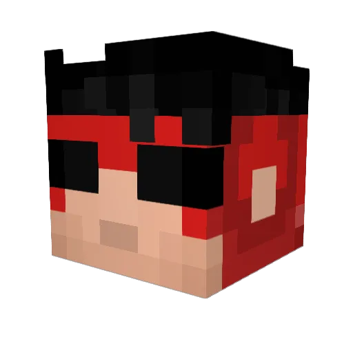 kakarot23xd Minecraft avatar head, 3D render
