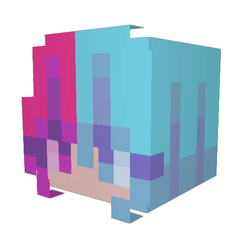 kakashi313 Minecraft avatar head, 3D render