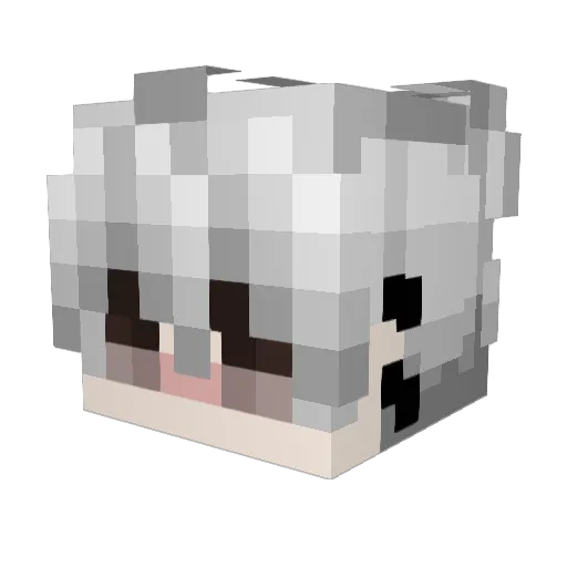 kakashiitt Minecraft avatar head, 3D render