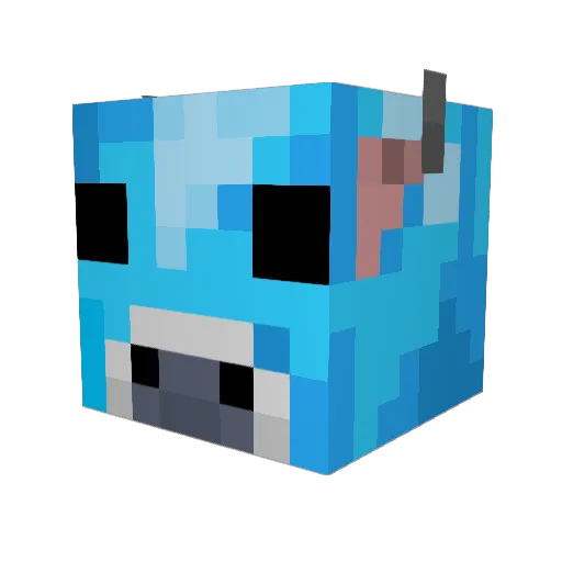 kakawatl Minecraft avatar head, 3D render