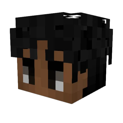 kakaxis Minecraft avatar head, 3D render