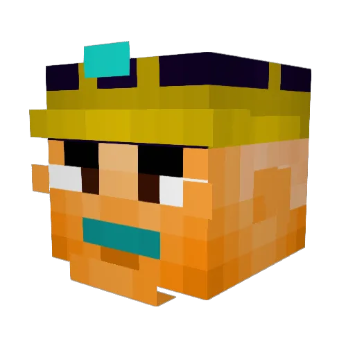 kakazito07 Minecraft avatar head, 3D render