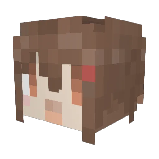 kake0509 Minecraft avatar head, 3D render