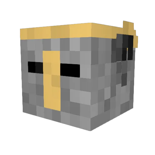 kakelol Minecraft avatar head, 3D render