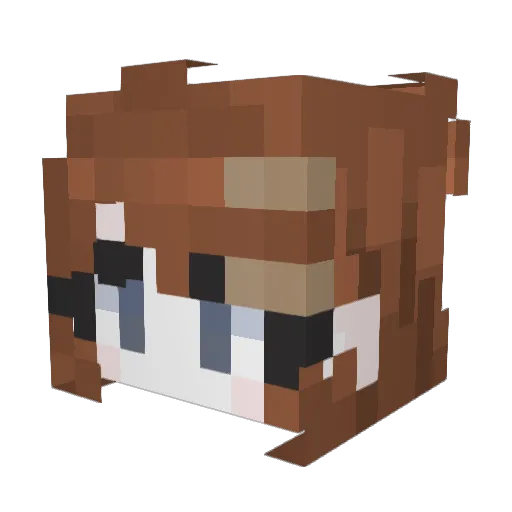 kakerss_ Minecraft avatar head, 3D render
