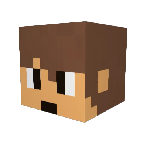 kakeru0505 Minecraft avatar head, 3D render
