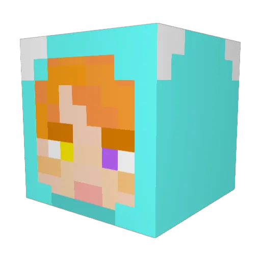 kakeru081117 Minecraft avatar head, 3D render