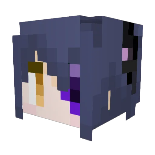 kaki136 Minecraft avatar head, 3D render