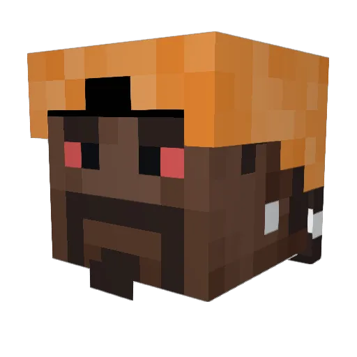 kakimdoo Minecraft avatar head, 3D render