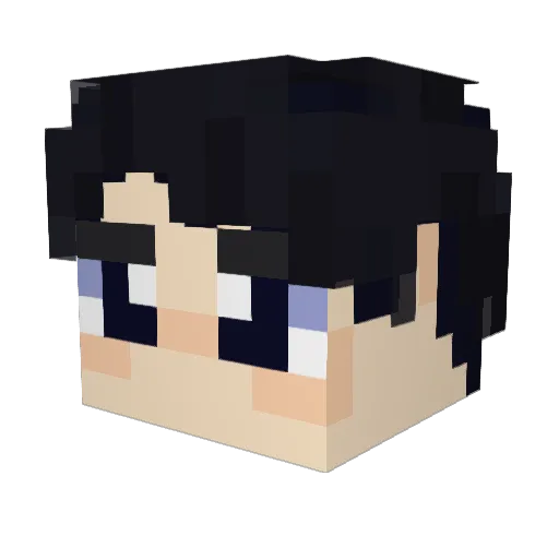 kakisus Minecraft avatar head, 3D render