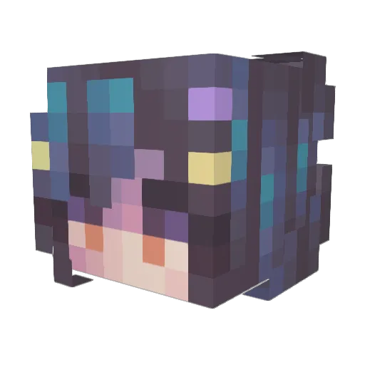 kakodun Minecraft avatar head, 3D render