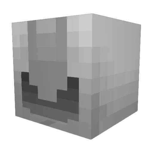 kakser Minecraft avatar head, 3D render