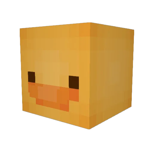 kakstermaxx Minecraft avatar head, 3D render