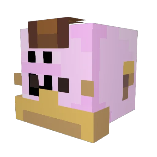 kaktiss Minecraft avatar head, 3D render