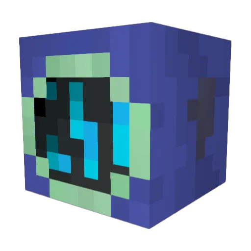 kaktu Minecraft avatar head, 3D render