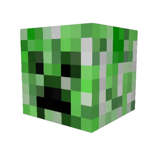 kaktussofa Minecraft avatar head, 3D render