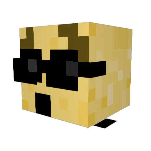 kakudabeast Minecraft avatar head, 3D render